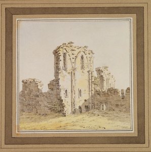 Kolostorrom (gótikus templomrom), 1806 körül (toll, tinta és WC papíron)